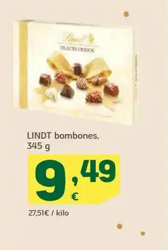 HiperDino Lindt Bombones oferta