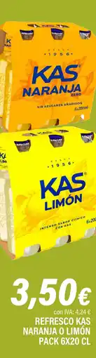 Cash Ifa KAS Refresco naranja o limón oferta