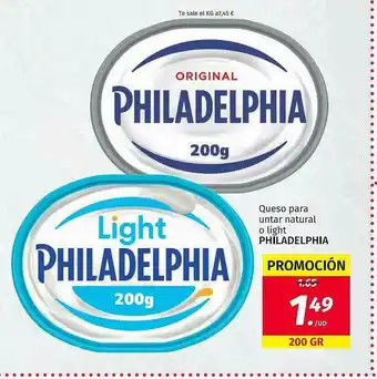Maskom Supermercados Queso Para Untar Natural O Light Philadelphia oferta