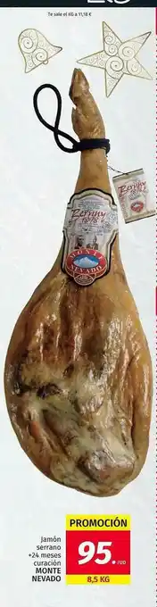 Maskom Supermercados Jamón Serrano +24 Meses Curación Monte Nevado oferta