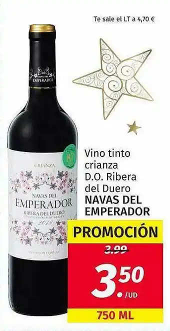 Maskom Supermercados Vino Tinto Crianza D.o. Ribera Del Duero Navas Del Emperador oferta
