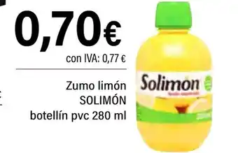 Cash Ifa SOLIMÓN Zumo limón Solimon botellín pvc oferta