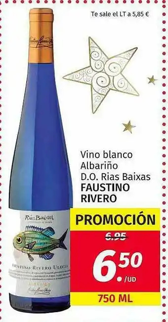 Maskom Supermercados Vino Blanco Albariño D.o. Rias Baixas Faustino Rivero oferta
