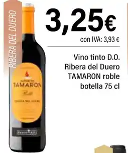 Cash Ifa TAMARON Vino tinto D.O. Ribera del Duero roble oferta