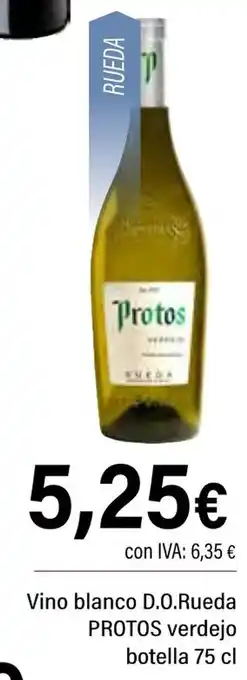 Cash Ifa PROTOS Vino blanco D.O.Rueda verdejo oferta