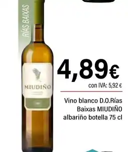 Cash Ifa MIUDIÑO Vino blanco D.O.Rías Baixas albariño oferta