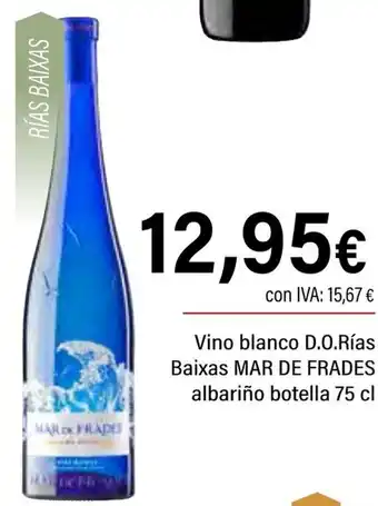 Cash Ifa MAR DE FRADES Vino blanco D.O.Rías Baixas albariño oferta
