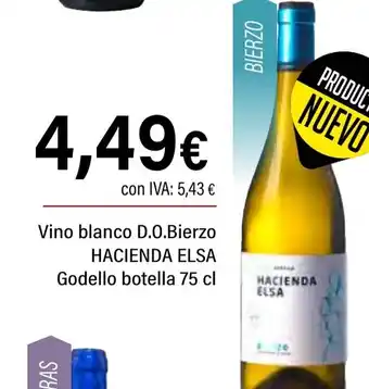 Cash Ifa HACIENDA ELSA Vino blanco D.O.Bierzo Godello oferta