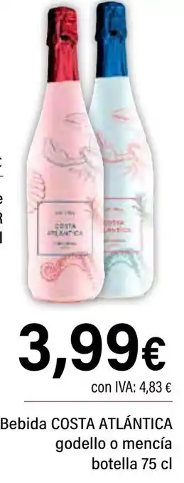 Cash Ifa COSTA ATLÁNTICA Bebida godello o mencía oferta