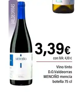 Cash Ifa MENCIÑO Vino tinto D.O.Valdeorras mencía oferta