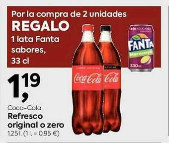 Suma Supermercados Coca-cola Refresco Original O Zero oferta