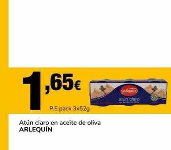 Supeco Atún Claro En Aceite De Oliva Arlequin oferta