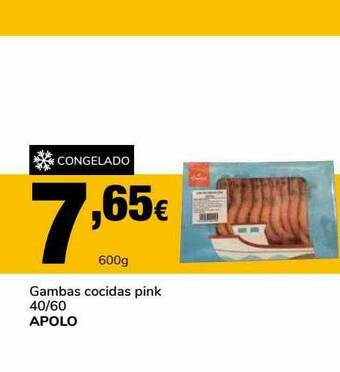 Supeco Gambas Cocidas Pink 40 60 Apolo oferta