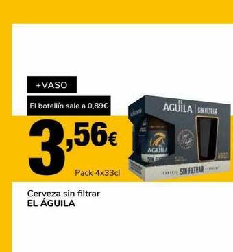 Supeco Cerveza Sin Filtrar El águila oferta