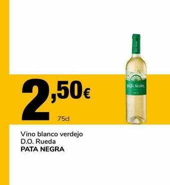 Supeco Vino Blanco Verdejo D.o. Rueda Pata Negra oferta
