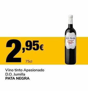 Supeco Vino Tinto Apasionado D.o. Jumilla Pata Negra oferta