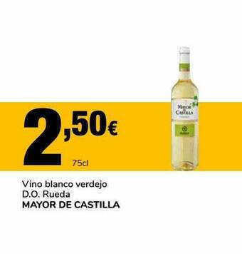 Supeco Vino Blanco Verdejo D.o. Rueda Mayor De Castilla oferta