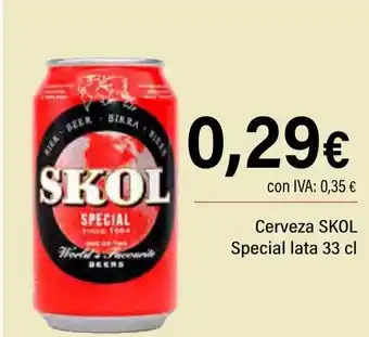 Cash Ifa SKOL Cerveza Special oferta