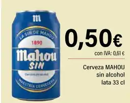 Cash Ifa MAHOU Cerveza sin alcohol oferta