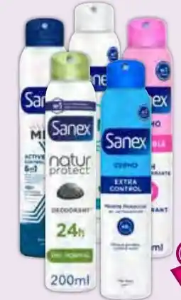 Cash Ifa SANEX Desodorante men active control, invisible, extra control, zero extra control o natur protect piel normal spray oferta