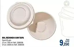 Makro Redondo - bol con tapa oferta