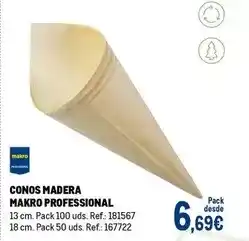 Makro Makro - conos madera oferta