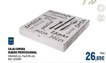 Makro Makro - caja comida professional oferta