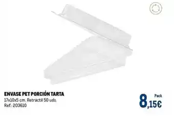 Makro Envase pet porcion tarta oferta