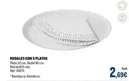 Makro Rodales con 5 platos oferta