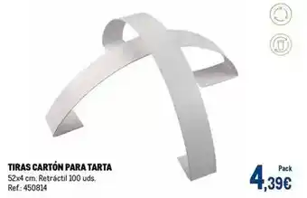 Makro Tiras carton para tarta oferta