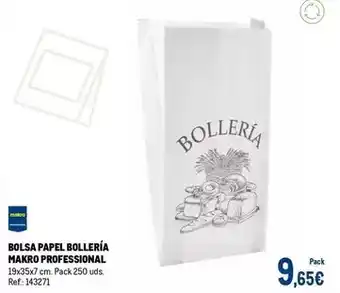 Makro Makro - bolsa papel bolleria oferta