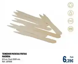 Makro Tenedor patatas fritas madera oferta