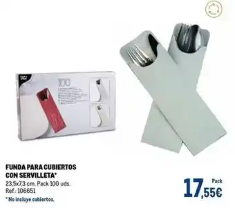 Makro Funda para cubiertos con servilletta oferta