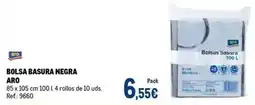 Makro Aro - bolsa basura negra oferta
