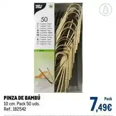 Makro Star - pinza de bambu oferta