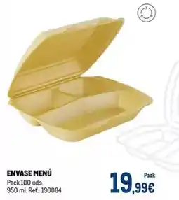 Makro Envase menu oferta