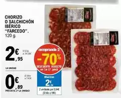 E.Leclerc Farcedo - chorizo o salchichon iberico oferta