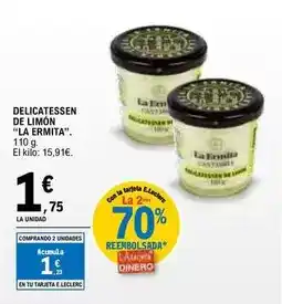 E.Leclerc La ermita - delicatessen de limon oferta
