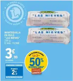 E.Leclerc Las nieves - mantequilla en rulo oferta