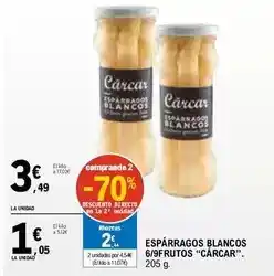 E.Leclerc Cárcar - esparragos blancos 6/8 frutos oferta