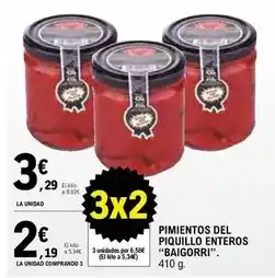 E.Leclerc Baigorri - pimientos del piquillo enteros oferta