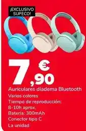 Supeco Auriculares diadema bluetooth oferta