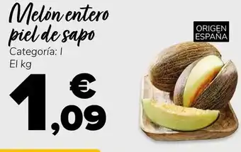 Supeco Melón entero piel de sapo oferta