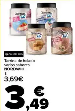 Supeco Nordwik - tarrina de helado oferta