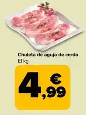 Supeco Chuleta de aguja de cerdo oferta