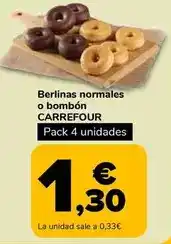 Supeco Carrefour - berlinas normales o bombon oferta