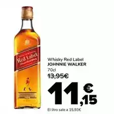 Supeco Johnnie walker - whisky red label oferta