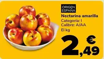 Supeco Nectarina amarilla oferta