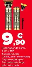 Supeco Ziu - recortador de barba 3 en 1 oferta