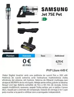 Movistar Samsung - jet 75 pet oferta